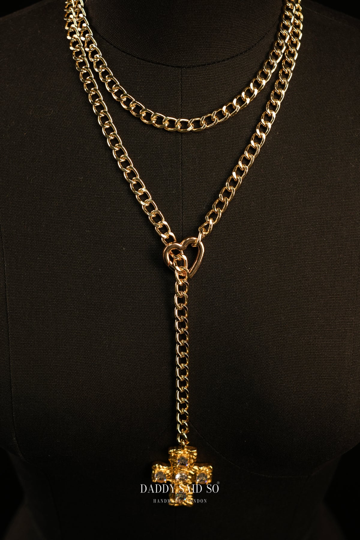 The Crystal Cross Lariat