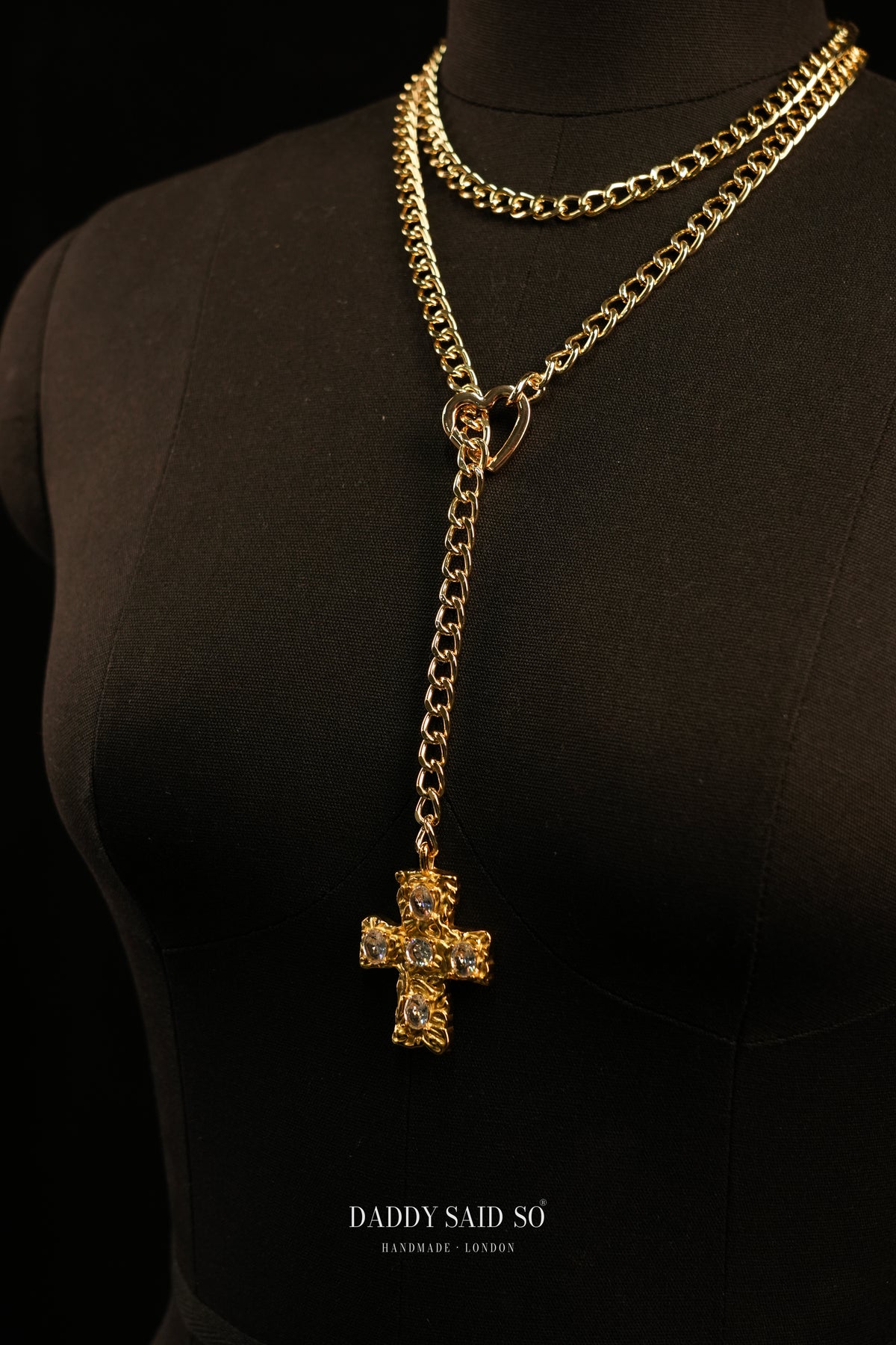 The Crystal Cross Lariat