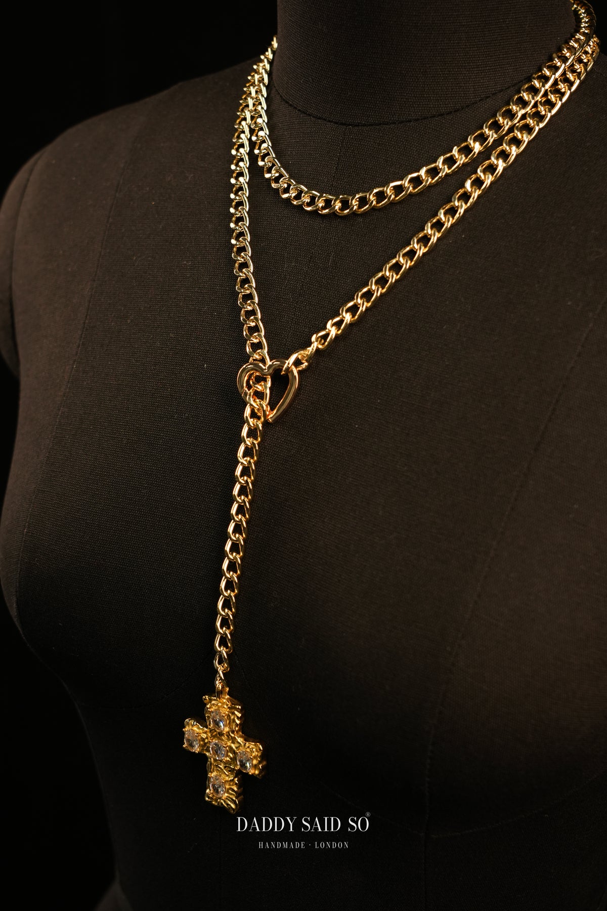 The Crystal Cross Lariat