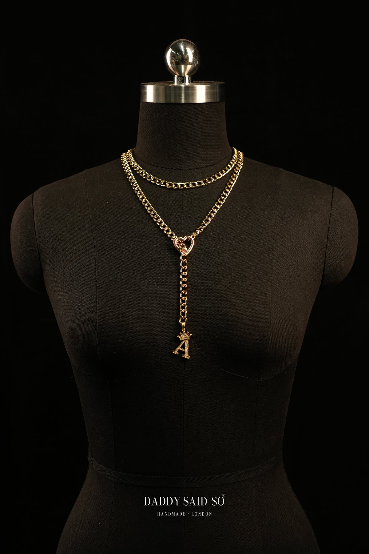 The Crown Initial Lariat