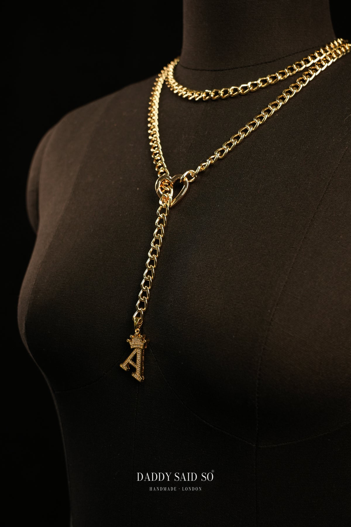 The Crown Initial Lariat