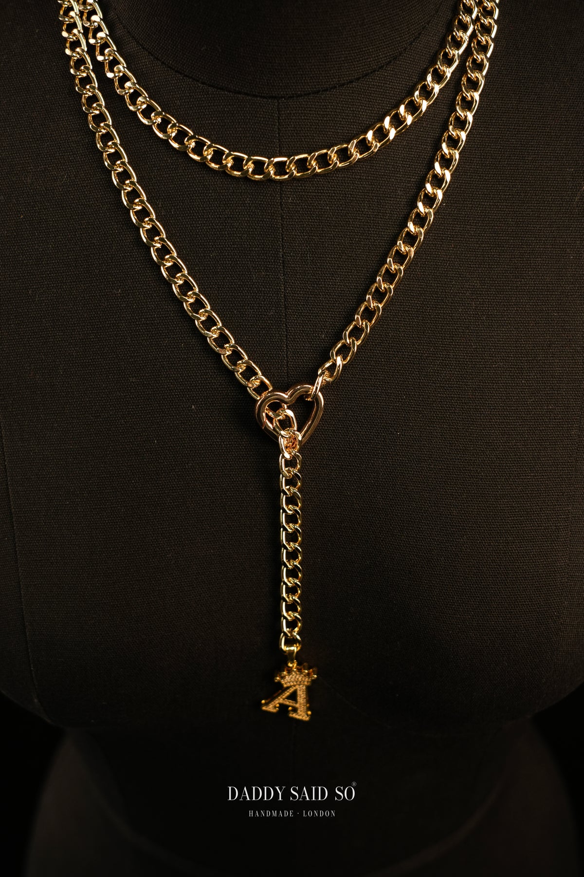 The Crown Initial Lariat