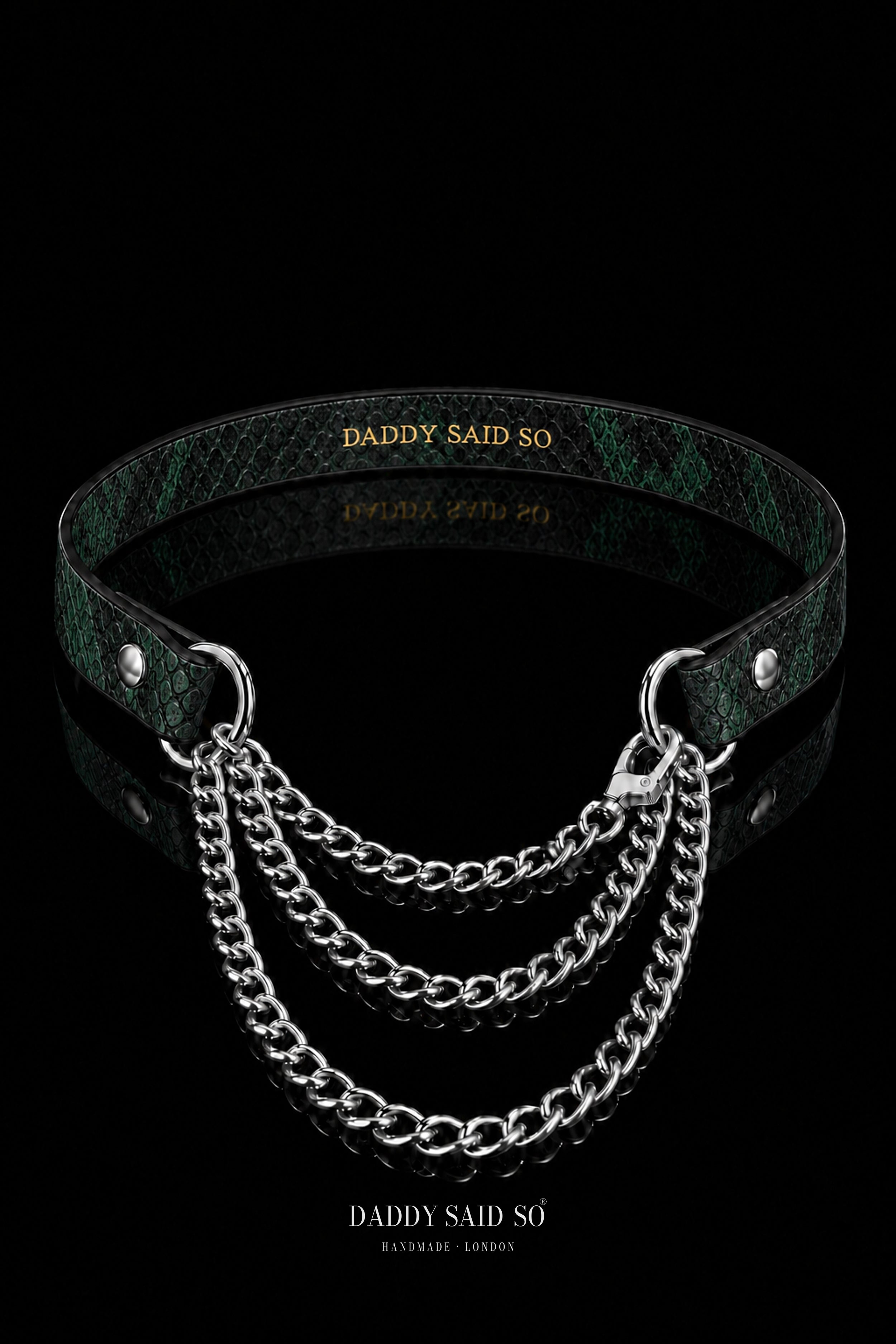 Shadow Serpent Chain Choker