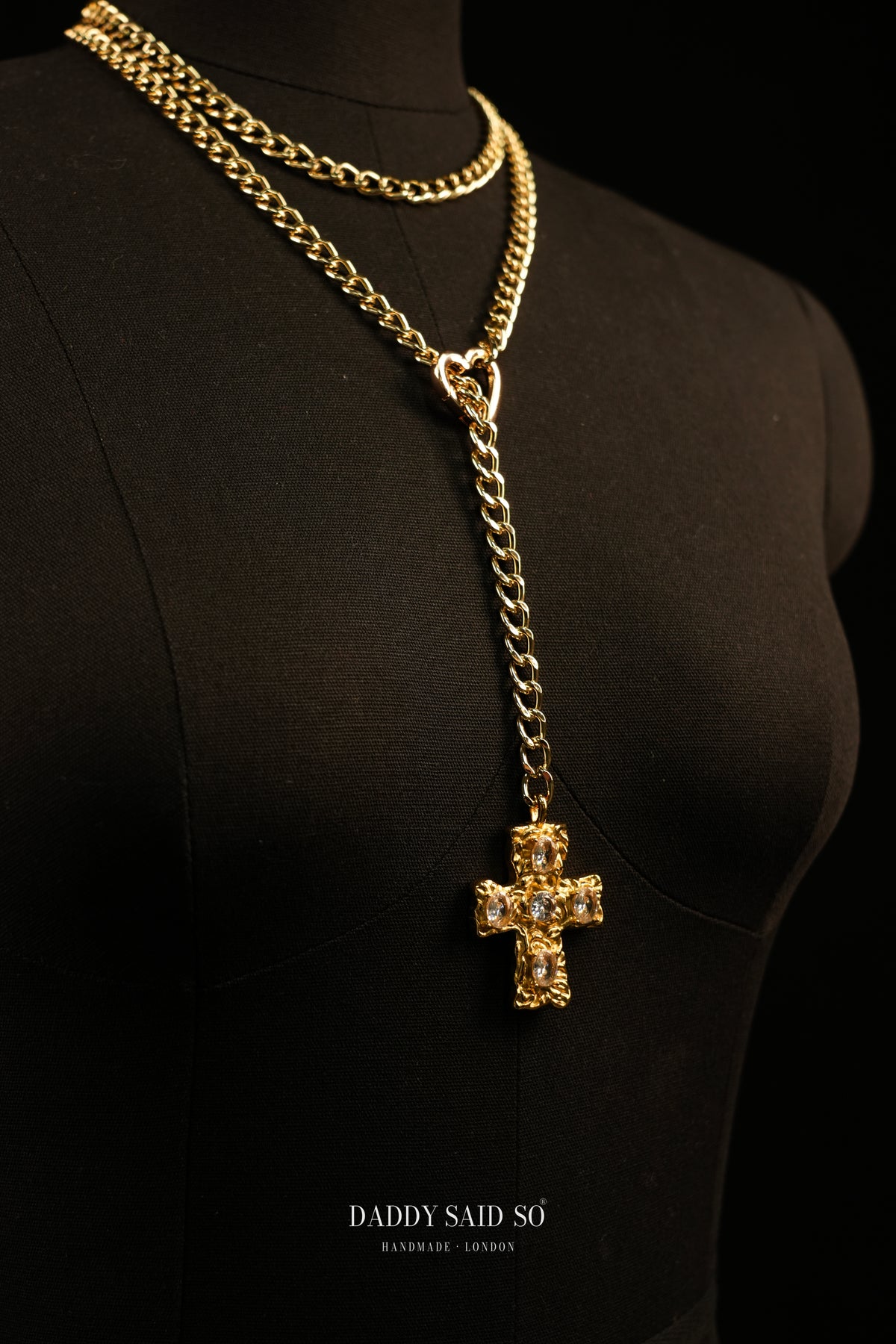 The Crystal Cross Lariat