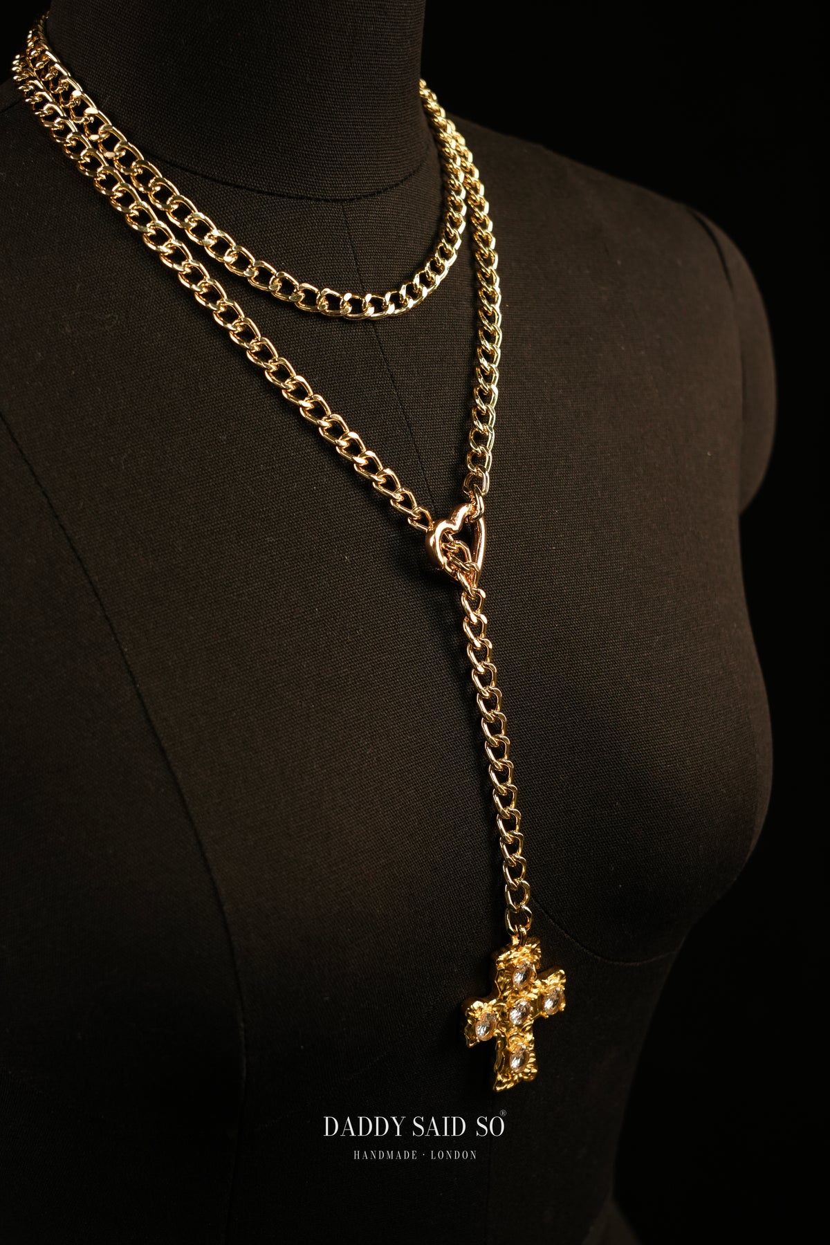 The Crystal Cross Lariat
