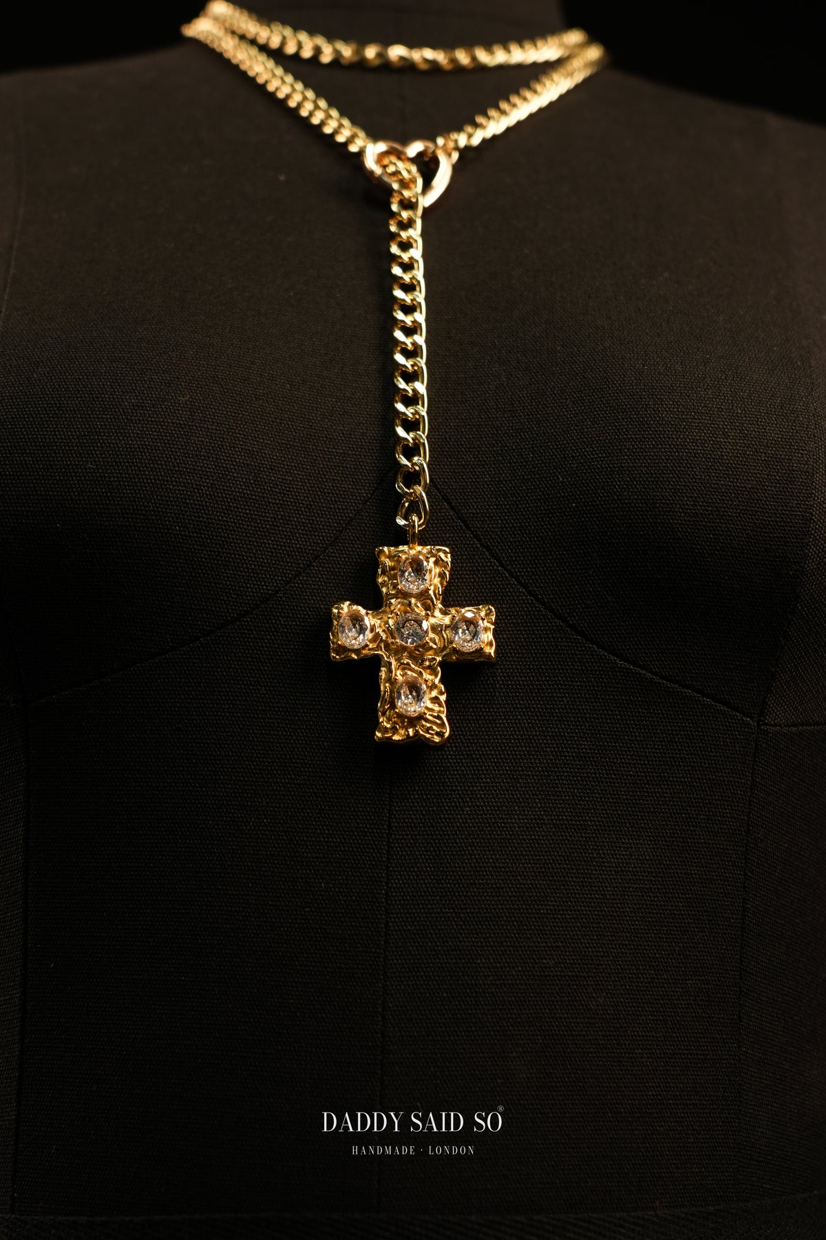 The Crystal Cross Lariat