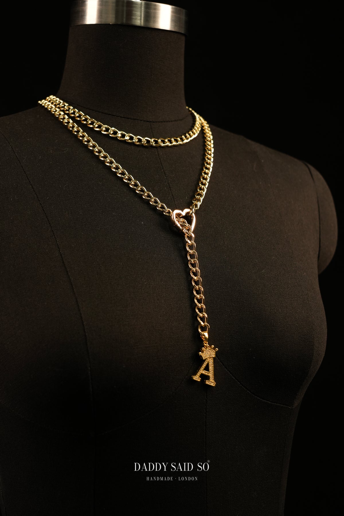 The Crown Initial Lariat