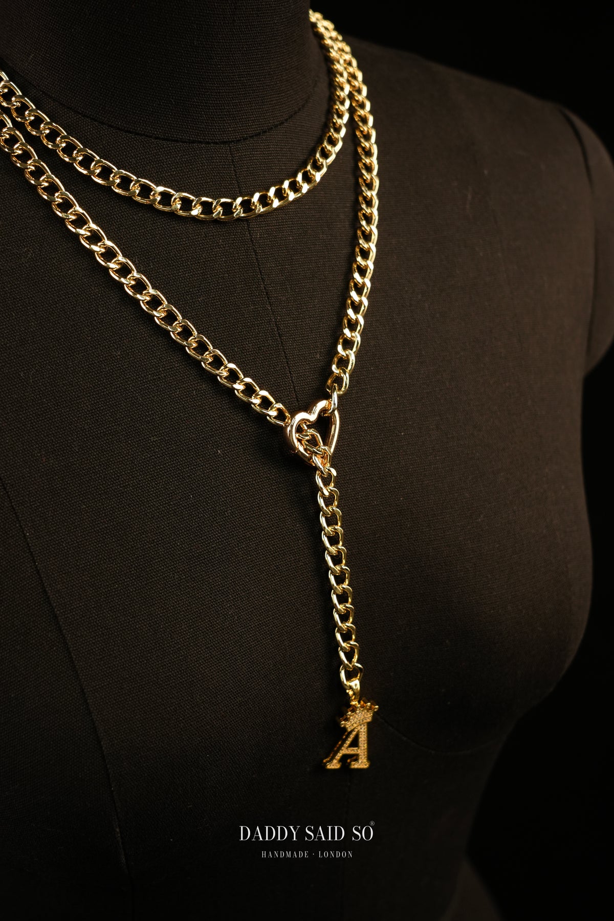 The Crown Initial Lariat