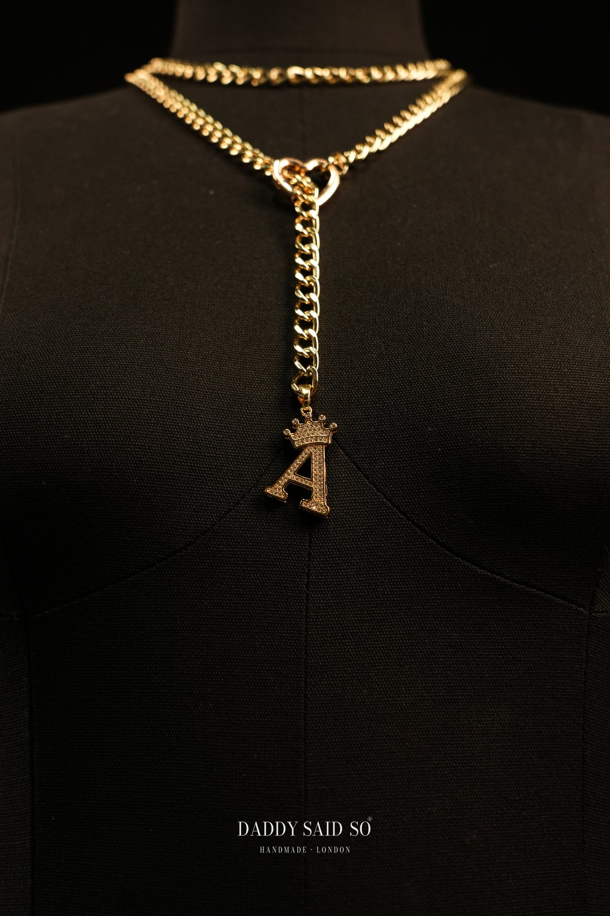 The Crown Initial Lariat