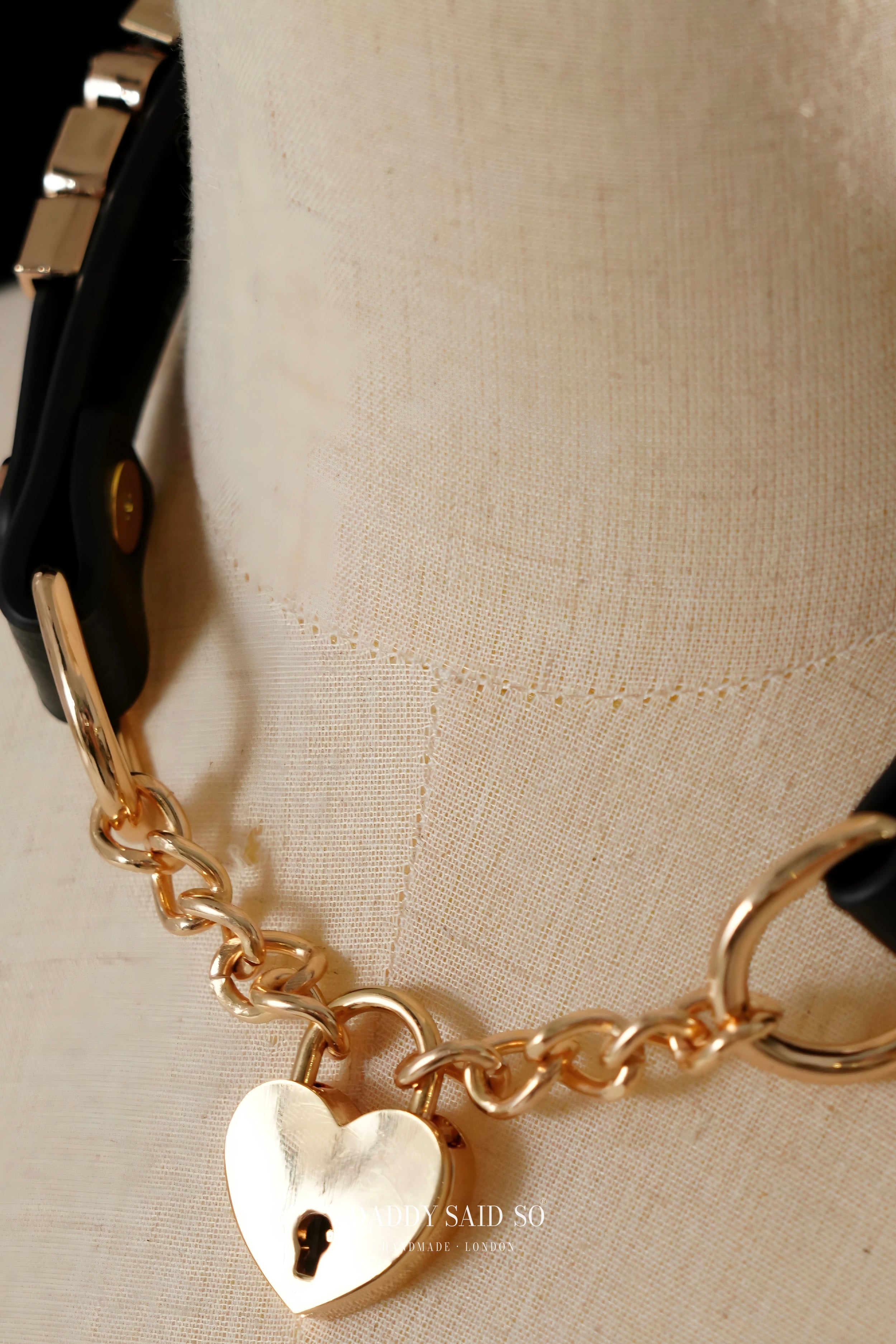 Heart-Locked Letter Choker