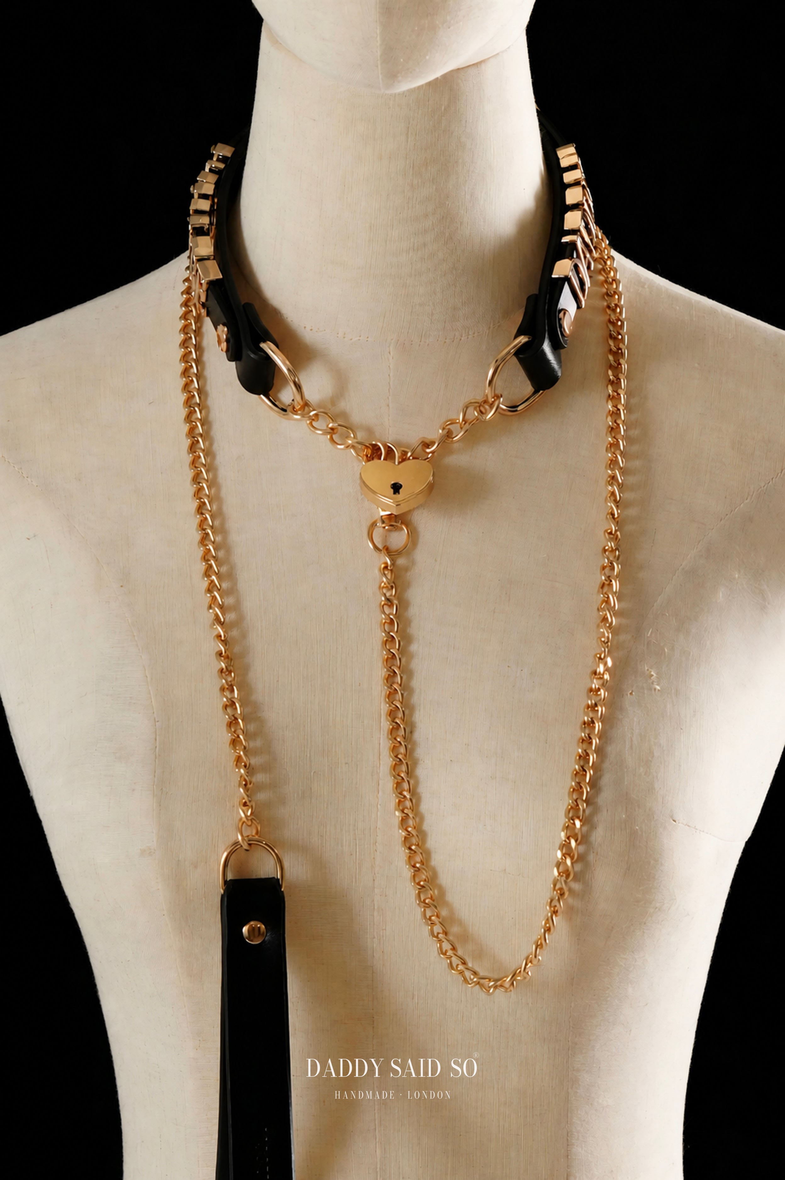 Heart-Locked Letter Choker