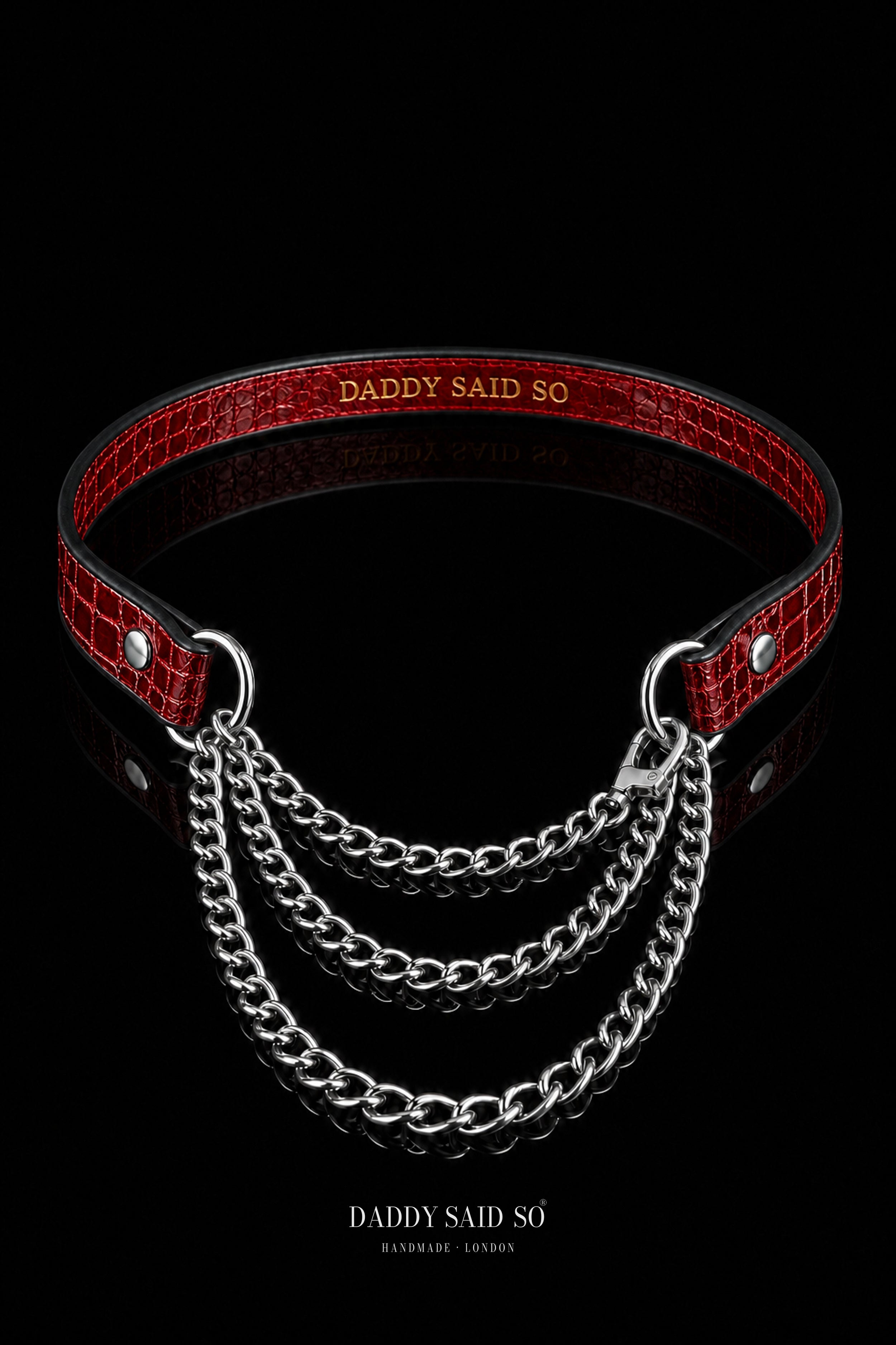 Crimson Chain Choker